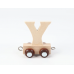 Name train letter Y in natural wood